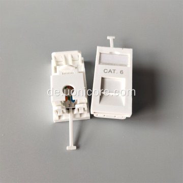 CAT6 UTP RJ45 Modul mit Frontplatte UK Typ